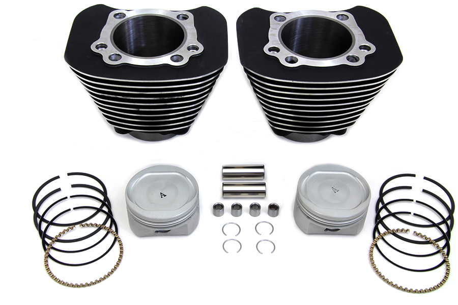 Black Cylinder and Piston Conversion Kit for XL 2004-UP Sportsters