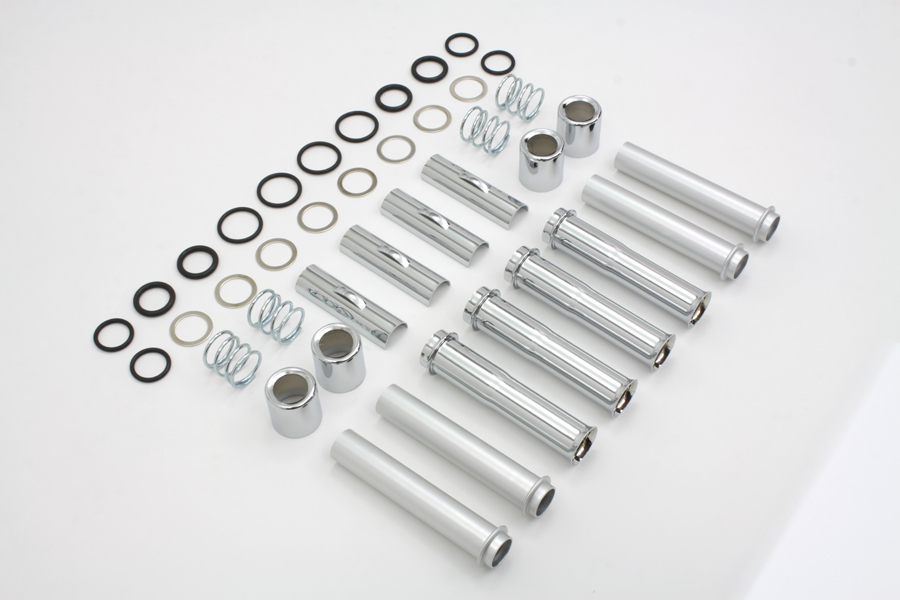 V-Twin Pushrod Cover Kit Chrome for 1999-UP TC-88
