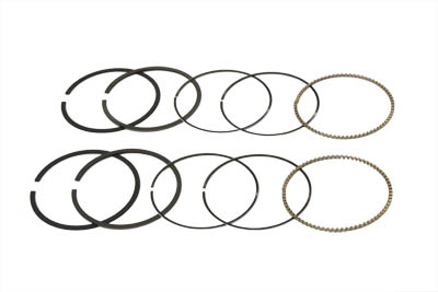 74" Moly Piston Ring Set Standard for Harley 1948-84 Big Twins