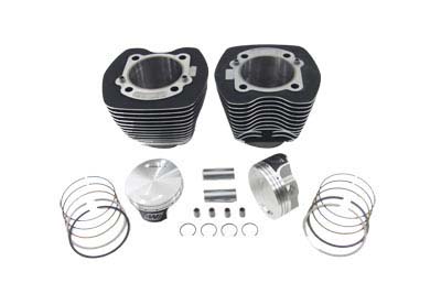 Black Big Bore Cylinder and Piston Kit for 2000-2006 Big Twin