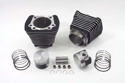 Replica 1200cc Cylinder & Piston Kit Black for Harley XL 1988-03 EVO