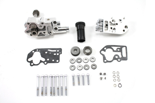 Polished Sifton Oil Pump Assembly for Harley 1973-91 Big Twins