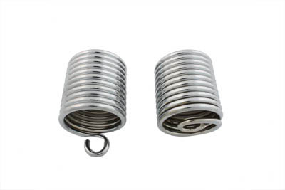 Chrome Auxiliary Seat Spring Set for Harley 1936-1957 Big Twins
