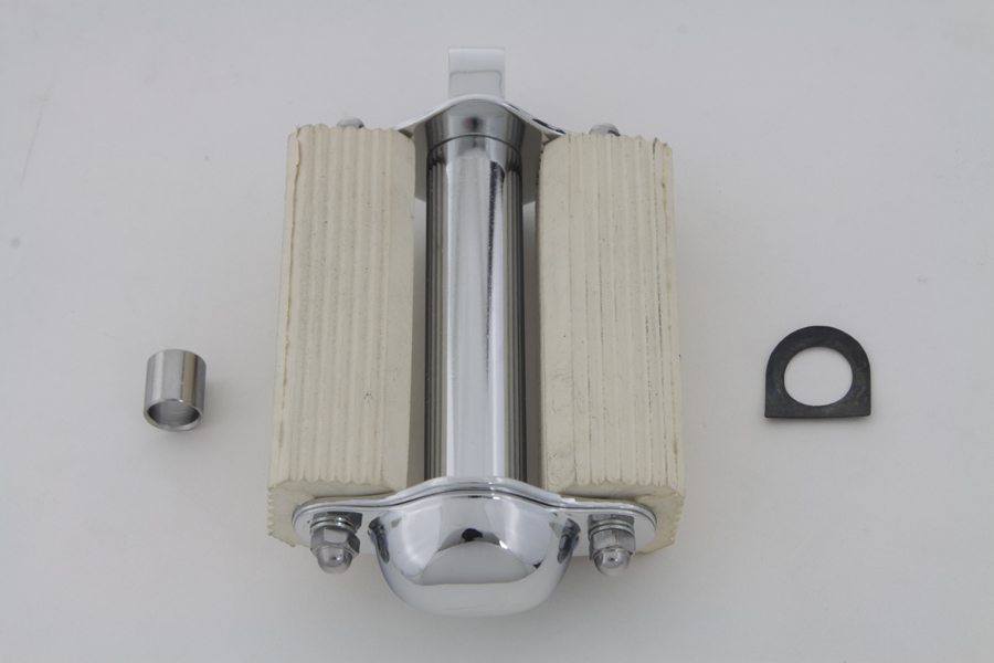 Bicycle Kick Starter Pedal and Axle Assembly White for Harleys