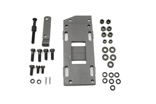 Transmission Mounting Plate Kit Parkerized for Harley 1936-64 Big Twin