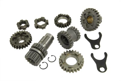 Transmission Gear Set 2.60 1st 1.23 3rd for Harley 1936-76 Big Twins