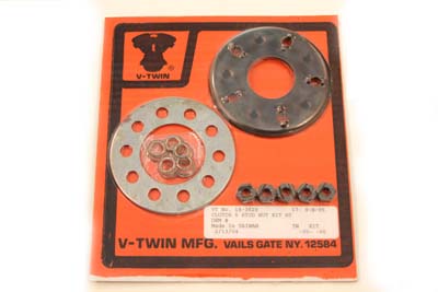 Clutch 5-Stud Nut and Plate Kit for Harley FX & FL 1941-1984