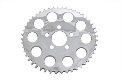 Chrome Rear 48 Tooth 6mm Offset Sprocket for XL 1982-92 Harley