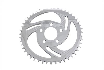 Chrome Lazer 48 Tooth Rear Sprocket for 1973-99 Big Twins & XL