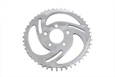 Chrome Lazer 48 Tooth Rear Sprocket for 1973-99 Big Twins & XL