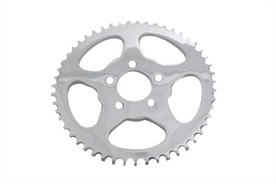 Flat Chrome 51 Tooth 5 Spoke Rear Sprocket for Harley & Customs