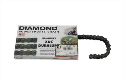 Diamond XDL Self Lube .530 100 Link Chain for Harley & Customs