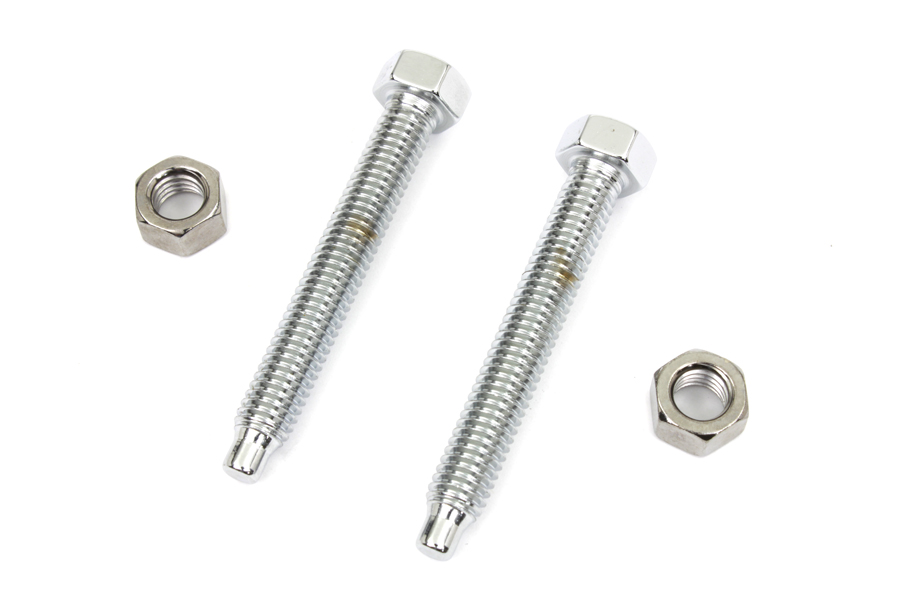 Chrome Rear Axle Adjuster Screw for 2000-07 Harley Softails