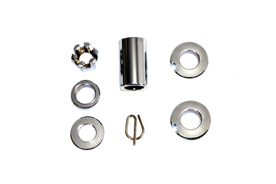 Rear Axle Spacer Kit Chrome for Harley FXST 2000-2007 Softail