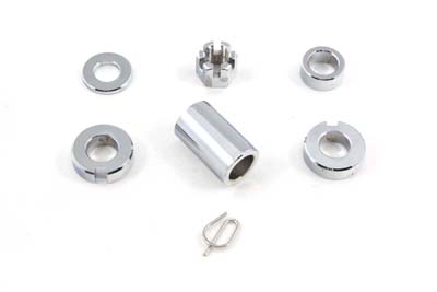 Harley FXST 2000-2007 Softail Rear Axle Spacer Kit Chrome