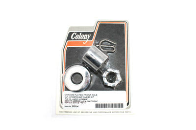 Harley FXSTS 2000-UP Front Axle Spacer Kit Smooth Style Chrome