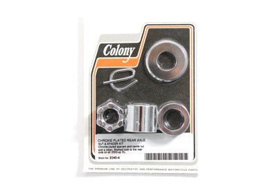 Harley FXD 2000-05 Dyna Rear Axle Spacer Kit Smooth Style Chrome