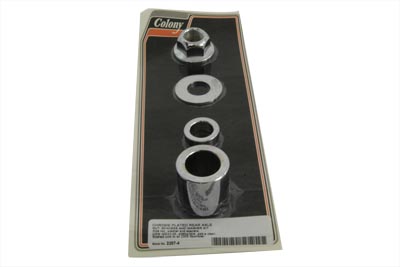 Harley XL 2005-2007 Rear Axle Spacer Kit Smooth Style Chrome