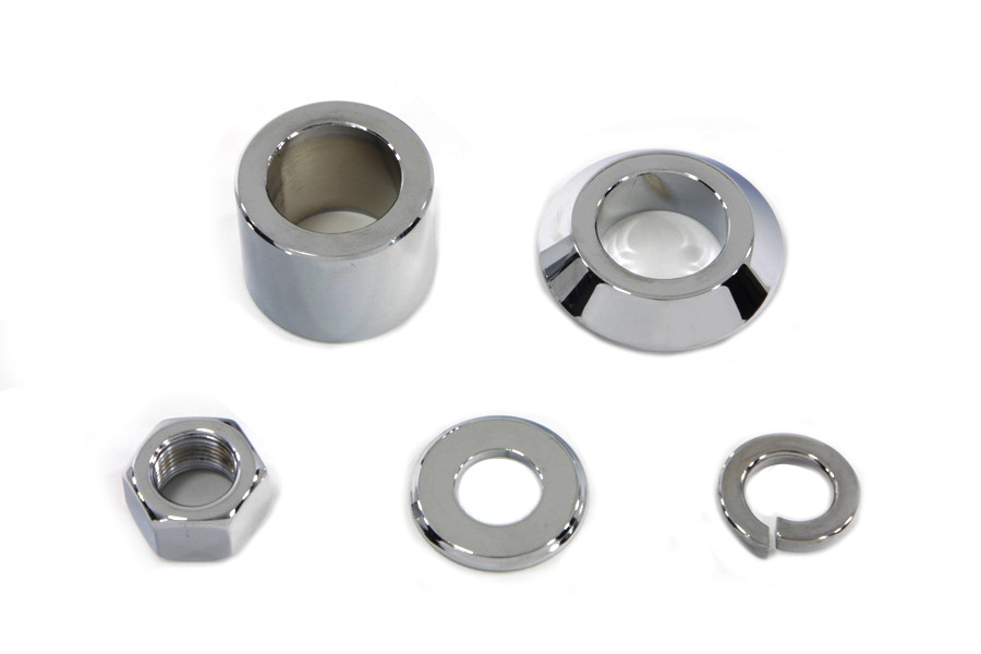 FLSTC 2007-UP & FLSTN 2007-UP Front Axle Spacer Kit Smooth Chrome