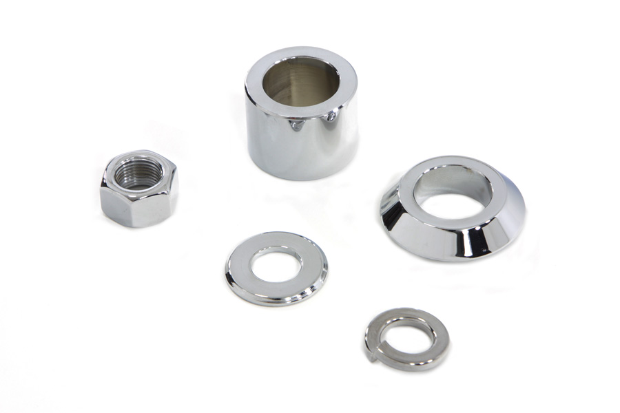 FLSTC 2007-UP & FLSTN 2007-UP Front Axle Spacer Kit Smooth Chrome