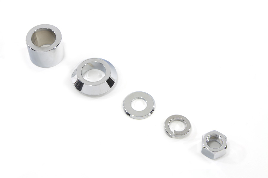 FLSTC 2007-UP & FLSTN 2007-UP Front Axle Spacer Kit Smooth Chrome