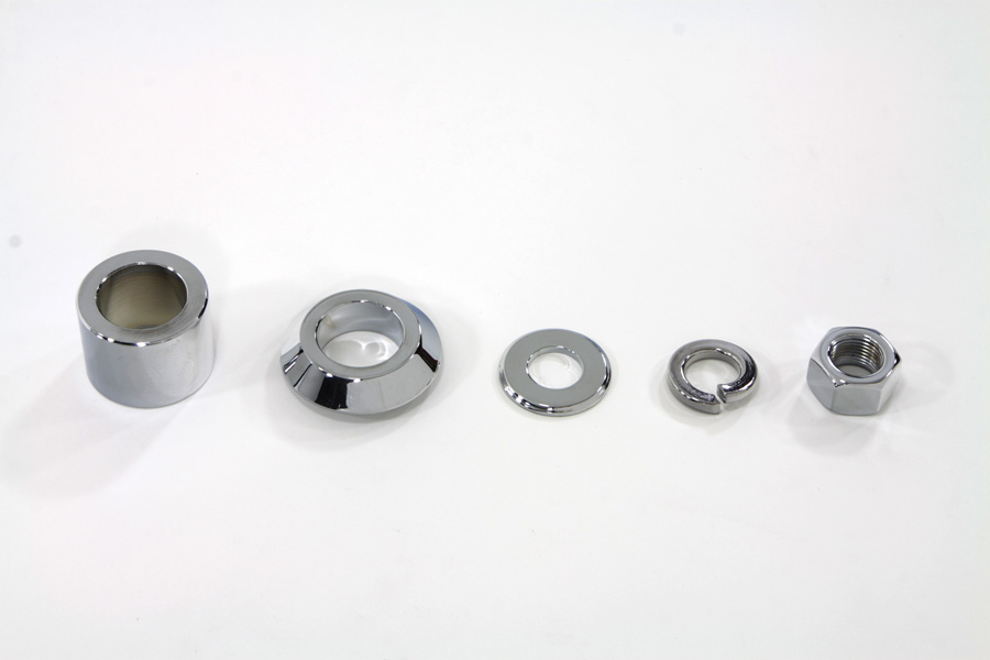 FLSTC 2007-UP & FLSTN 2007-UP Front Axle Spacer Kit Smooth Chrome