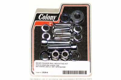 Chrome XL 1957-1978 Rear Fender Mounting Kit