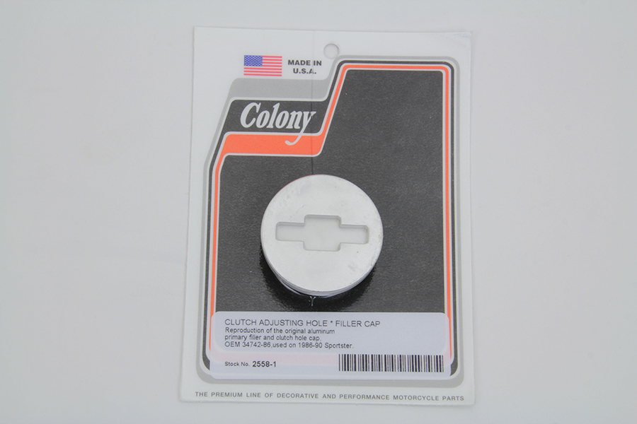 Primary Cover Filler and Clutch Hole Cap for XL 1986-1990