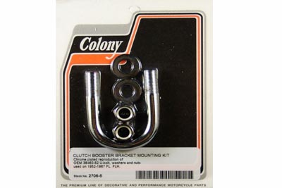 Harley FL 1952-1967 Big Twin Chrome Clutch Booster Bracket U-Bolt