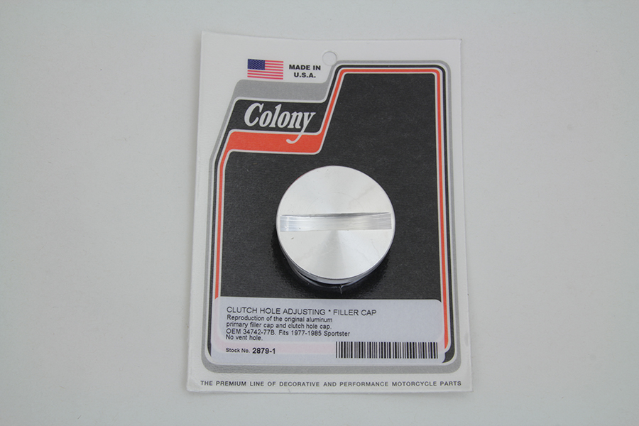 Primary Cover Filler and Clutch Hole Cap for XL 1977-1985