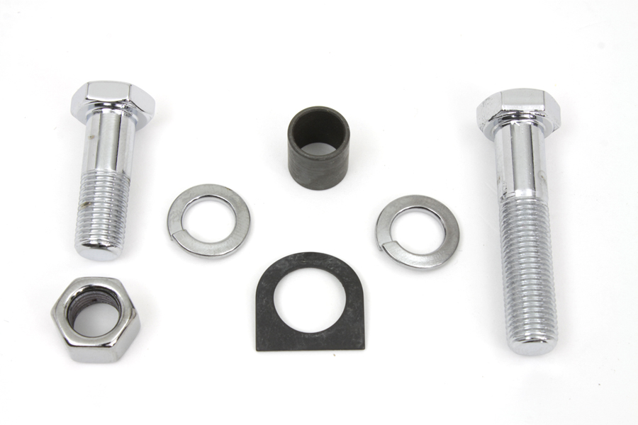 Chrome Starter Crank and Kick Starter Pedal Mounting Kit