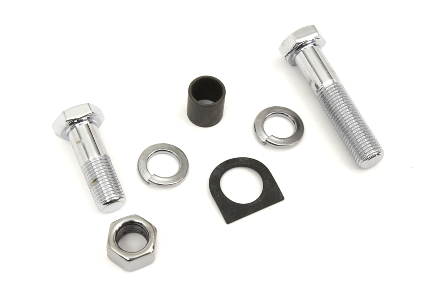 Chrome Starter Crank and Kick Starter Pedal Mounting Kit