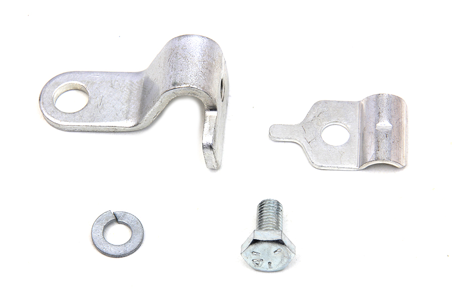 Parkerized Throttle Cable Bracket and Clamp for XLH & XLCH 1972-1973