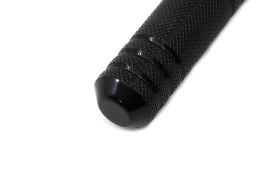 Black Knurled Five Grooved Shifter Peg for Big Twins & XL