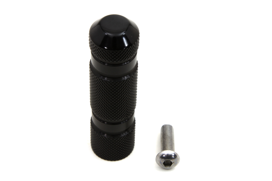 Black Knurled Four Grooved Shifter Peg for 1952-UP Big Twins & XL