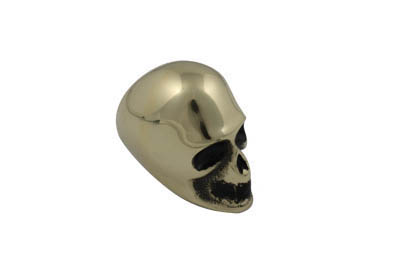 Shifter Knob Brass Skull Style for Harleys w/ Jockey Shifter