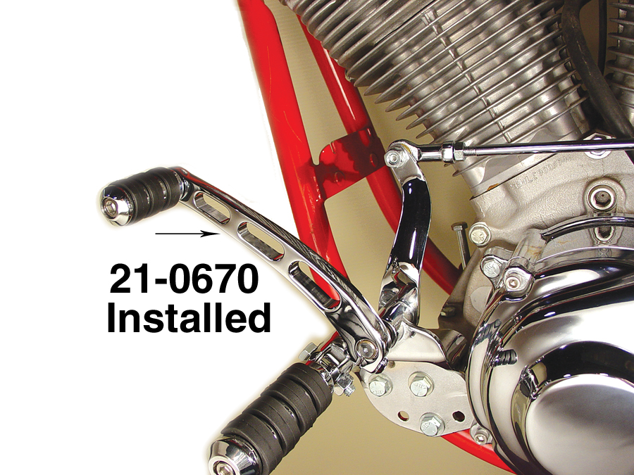 Chrome Billet Slotted Shifter Lever for FXDWG & FXST 1990-UP Harley