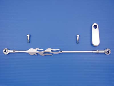 V-ROD 2002-UP Chrome Flame Style Shifter Rod Kit