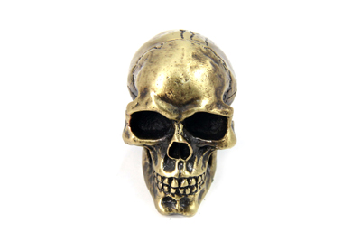 Skull Shifter Knob with Brass Finish