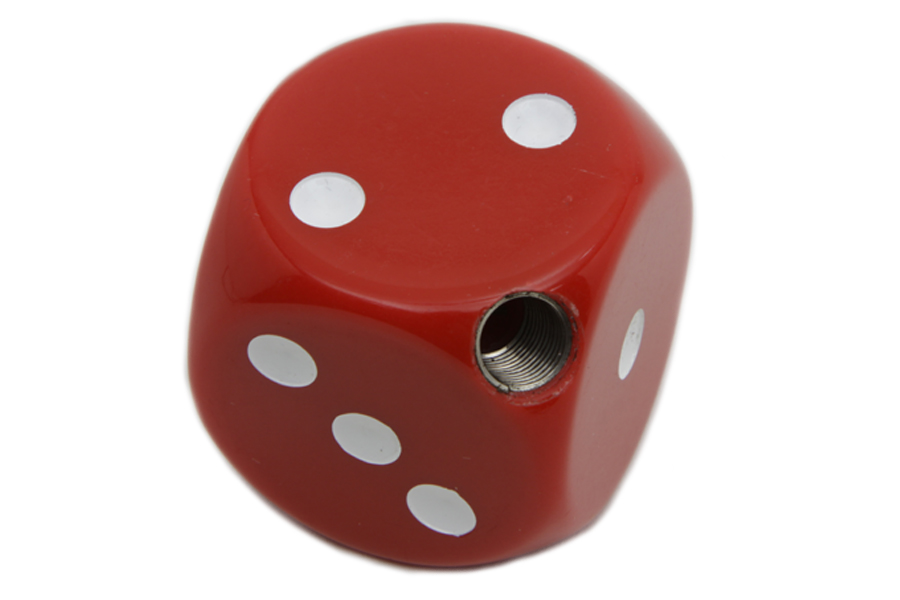 Shifter Knob Red Dice Style 5/16" - 24 Thread