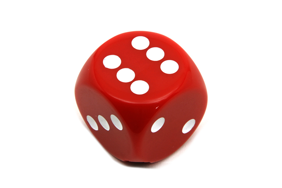 Shifter Knob Red Dice Style 5/16" - 24 Thread