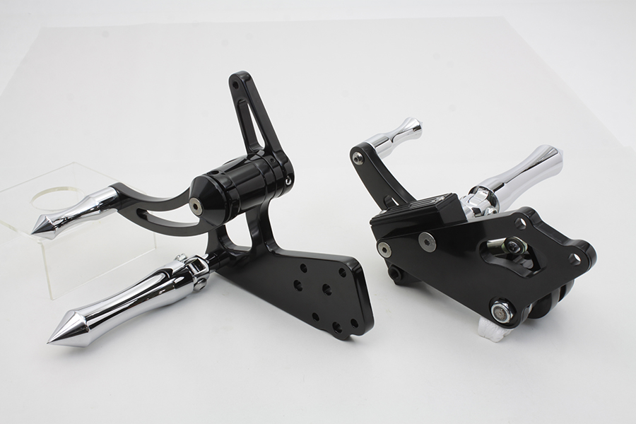 Black Billet 2" Extended Forward Control Set