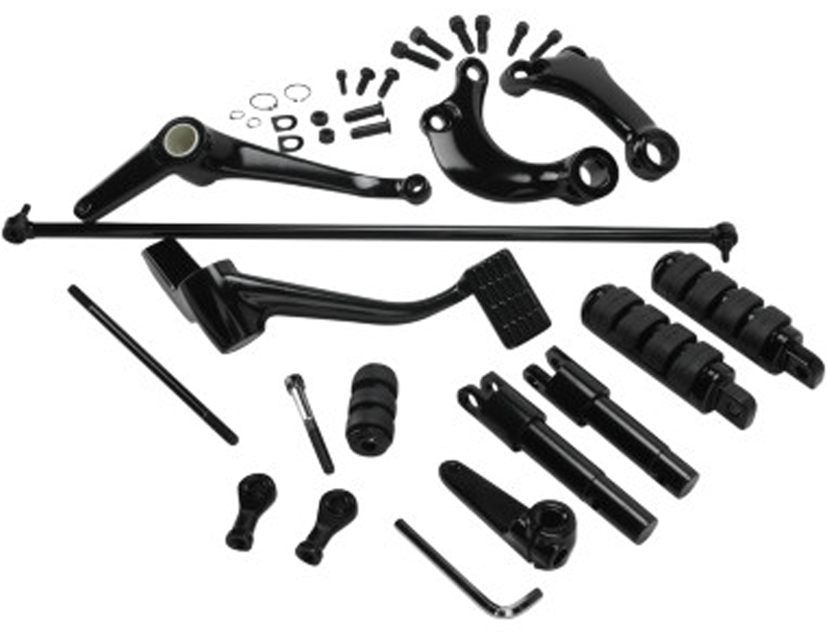 Black XL 2014-UP Sportster Forward Control Kit