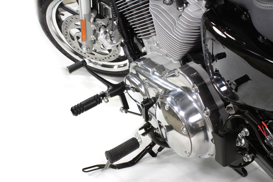 Black XL 2014-UP Sportster Forward Control Kit