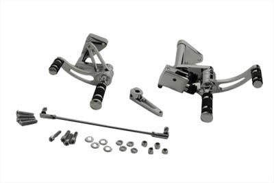 Chrome Billet Forward Control with Master Cylinder for 2004-UP XL