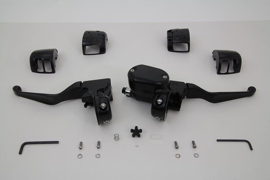Handlebar Control Kit Black, 1/2" Bore Master for XL 2007-2013