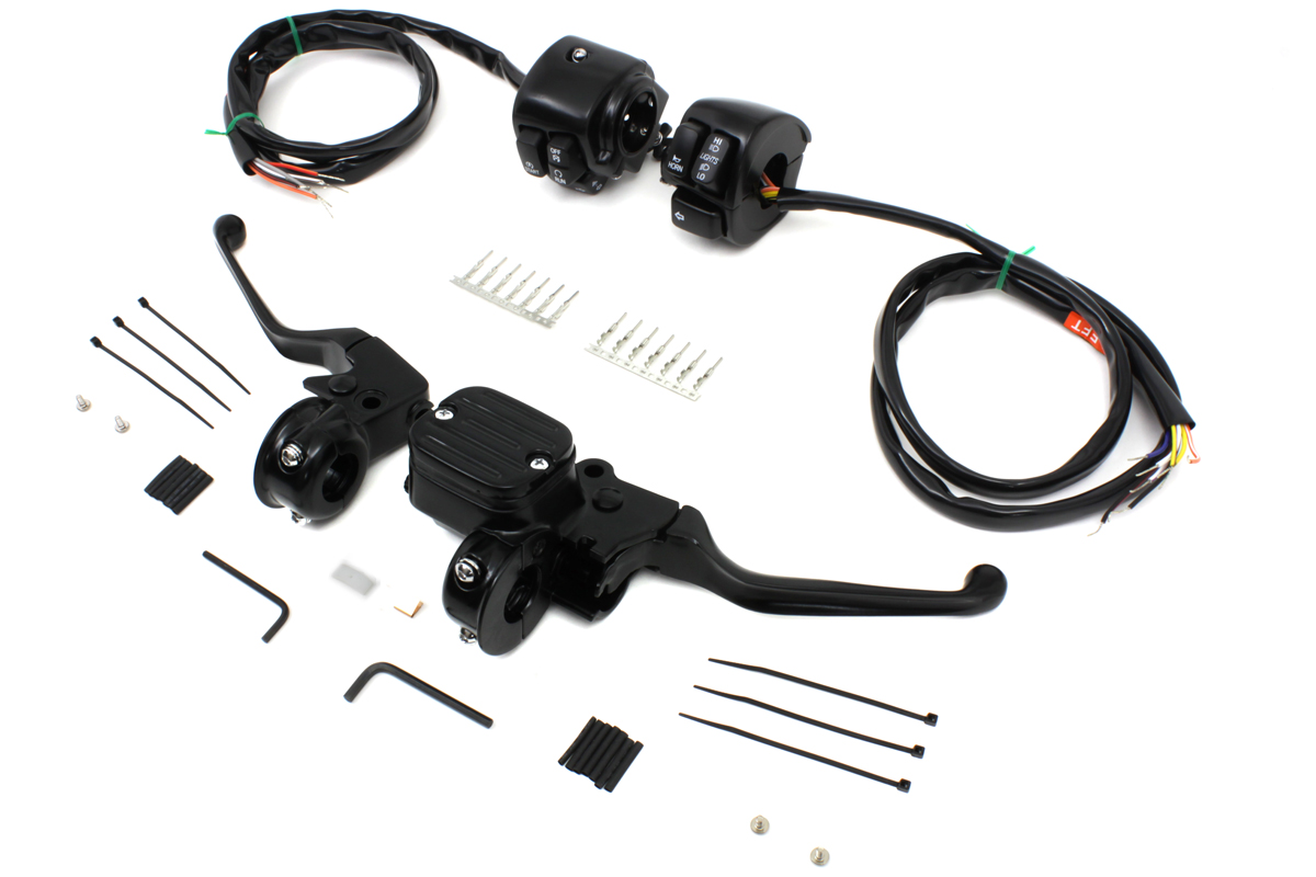 Handlebar Control Kit Black for 2006-UP FXD & Softails