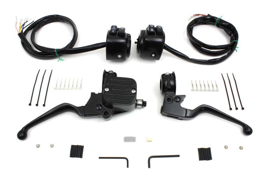Handlebar Control Kit Black for 2006-UP FXD & Softails