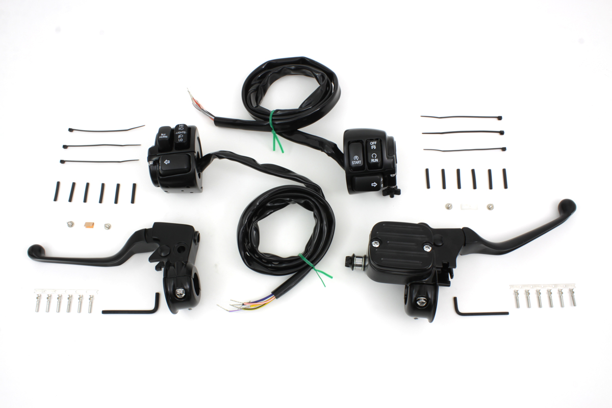 Handlebar Control Kit with Switches Black for 1996-2006 Models