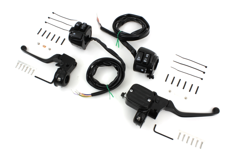 Handlebar Control Kit with Switches Black for 1996-2006 Models